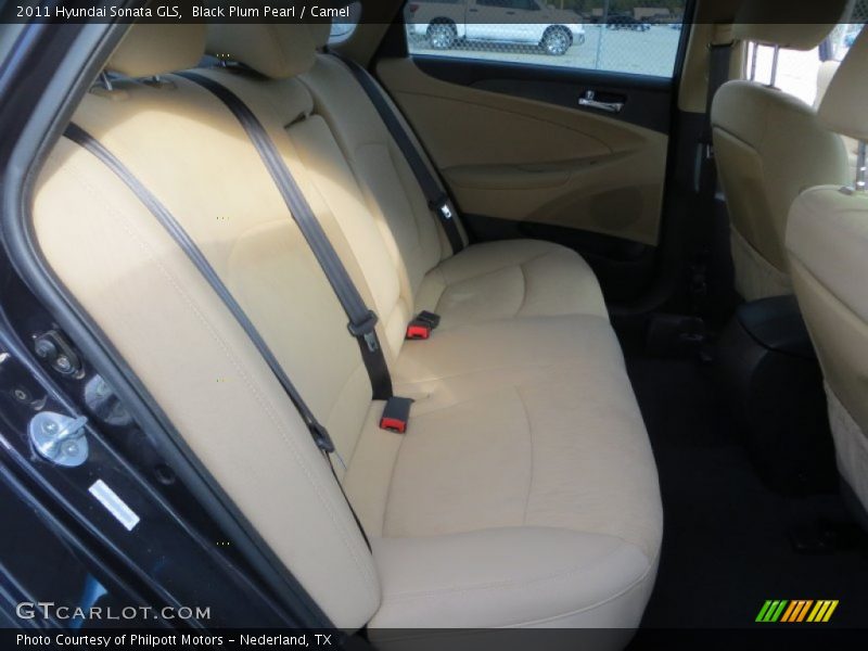 Black Plum Pearl / Camel 2011 Hyundai Sonata GLS