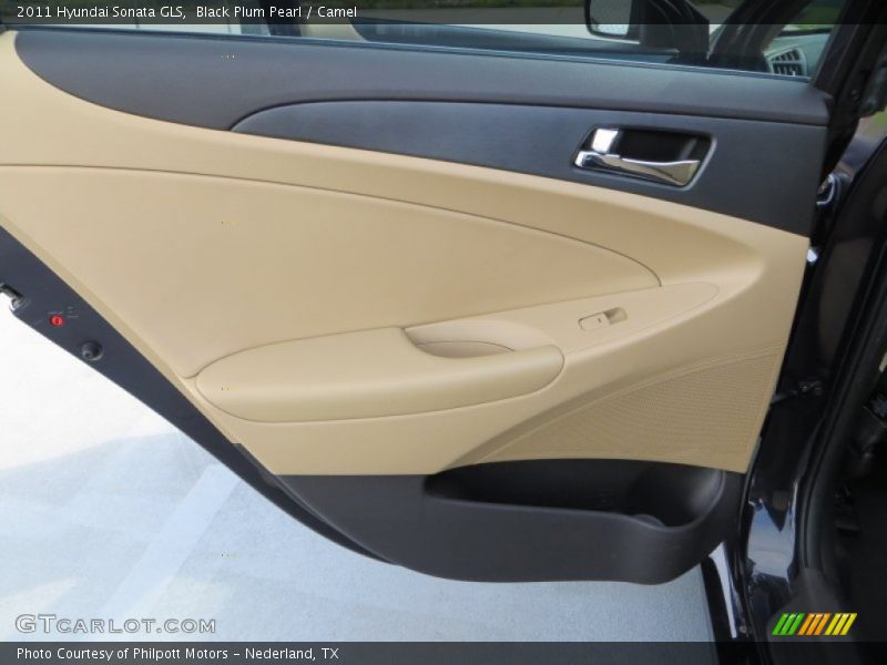 Black Plum Pearl / Camel 2011 Hyundai Sonata GLS