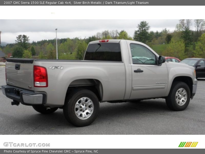 Silver Birch Metallic / Dark Titanium/Light Titanium 2007 GMC Sierra 1500 SLE Regular Cab 4x4