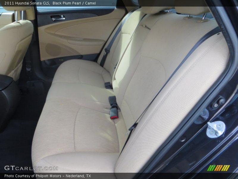 Black Plum Pearl / Camel 2011 Hyundai Sonata GLS