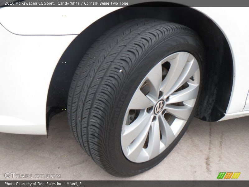 Candy White / Cornsilk Beige Two Tone 2010 Volkswagen CC Sport