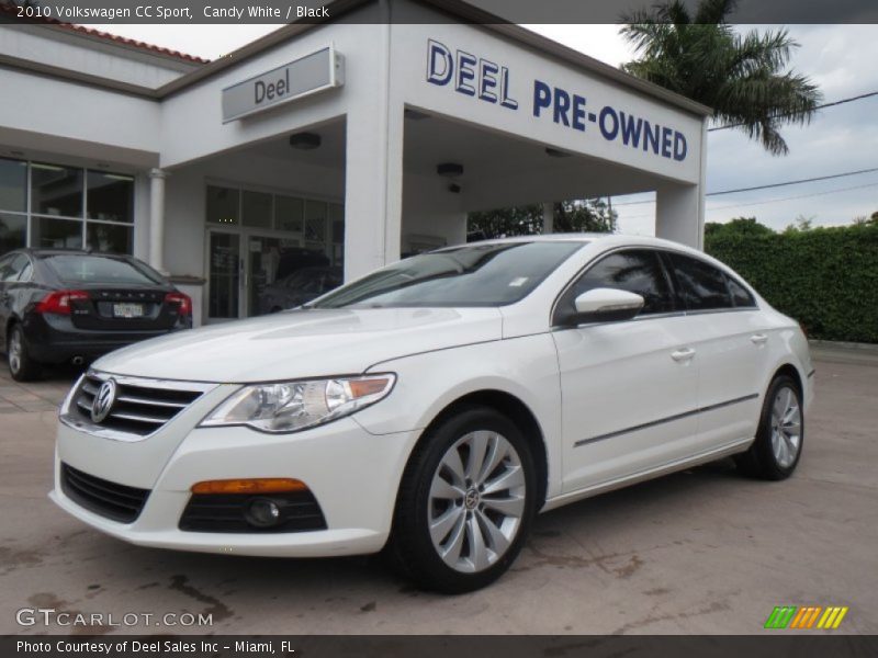 Candy White / Black 2010 Volkswagen CC Sport