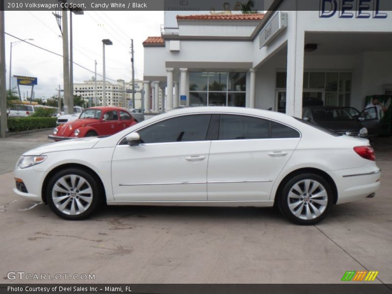 Candy White / Black 2010 Volkswagen CC Sport
