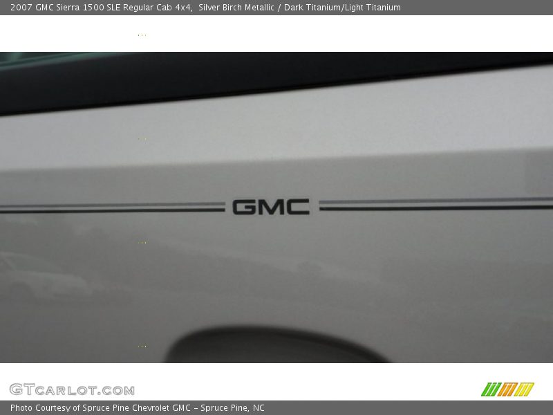 Silver Birch Metallic / Dark Titanium/Light Titanium 2007 GMC Sierra 1500 SLE Regular Cab 4x4