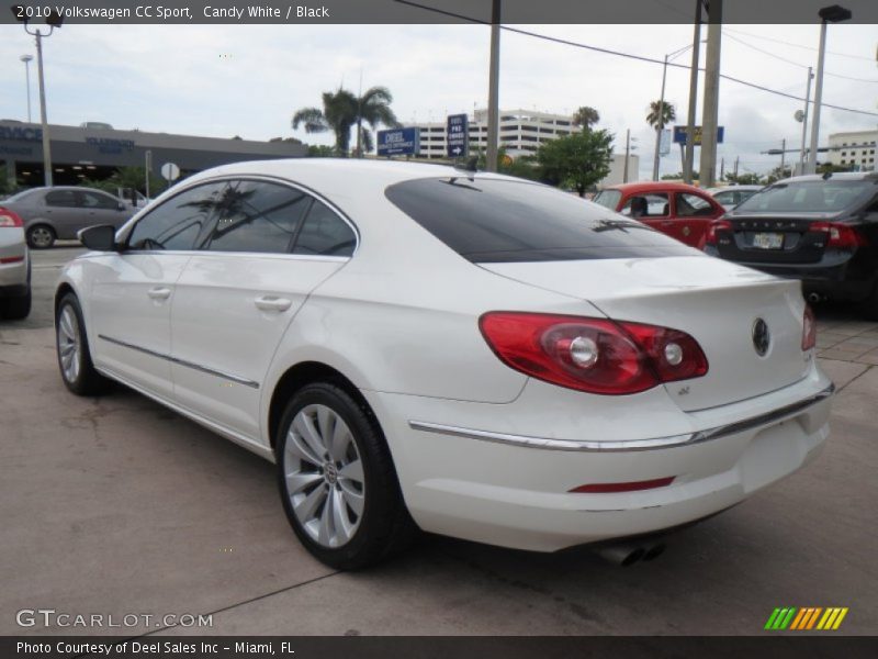 Candy White / Black 2010 Volkswagen CC Sport