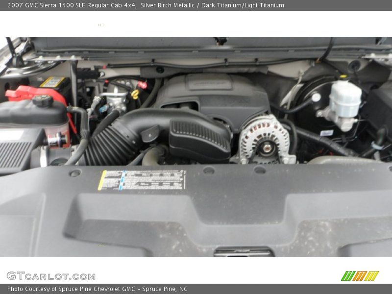 Silver Birch Metallic / Dark Titanium/Light Titanium 2007 GMC Sierra 1500 SLE Regular Cab 4x4