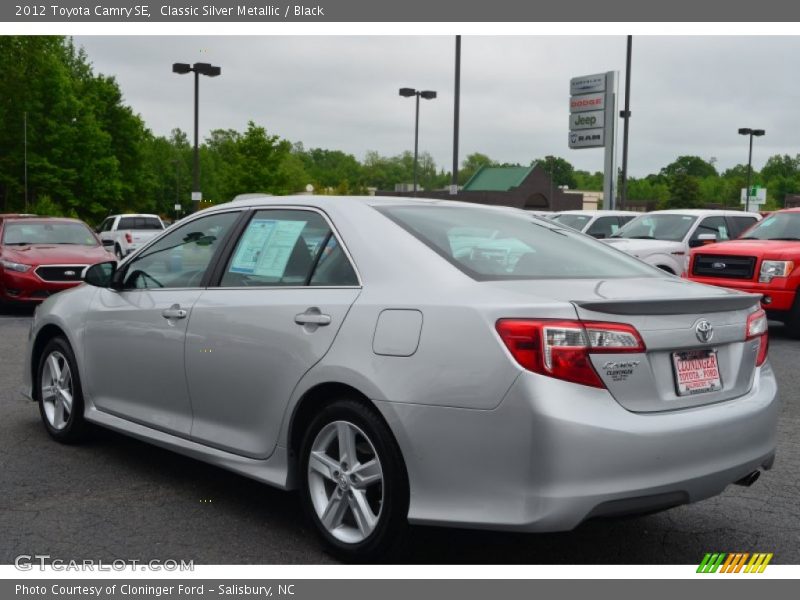 Classic Silver Metallic / Black 2012 Toyota Camry SE