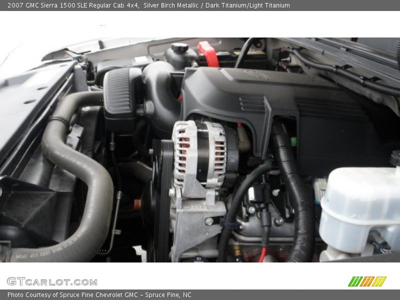 Silver Birch Metallic / Dark Titanium/Light Titanium 2007 GMC Sierra 1500 SLE Regular Cab 4x4