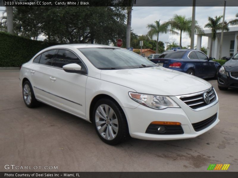 Candy White / Black 2010 Volkswagen CC Sport