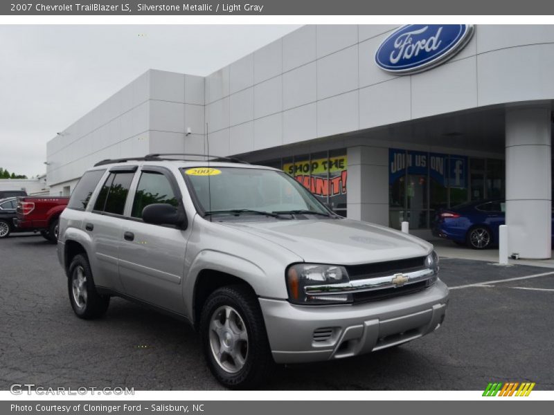 Silverstone Metallic / Light Gray 2007 Chevrolet TrailBlazer LS
