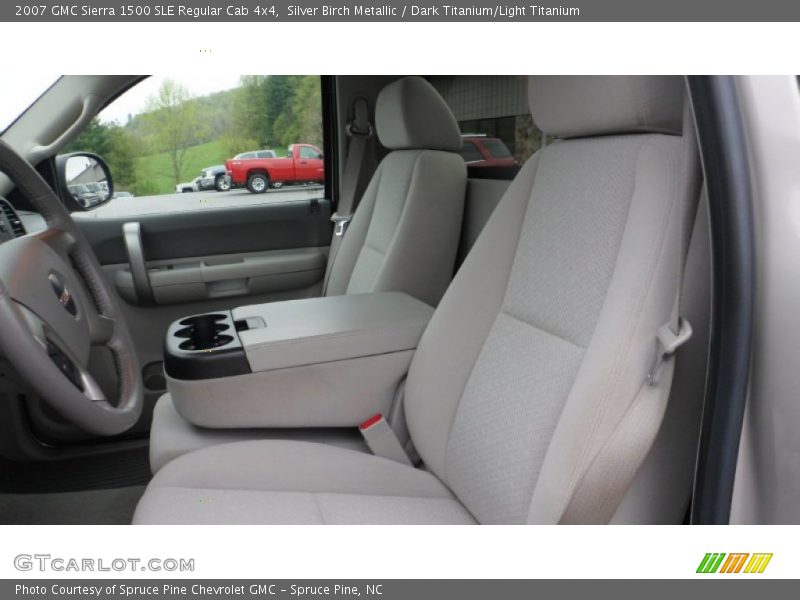 Silver Birch Metallic / Dark Titanium/Light Titanium 2007 GMC Sierra 1500 SLE Regular Cab 4x4