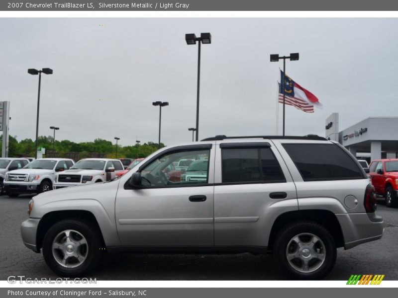 Silverstone Metallic / Light Gray 2007 Chevrolet TrailBlazer LS