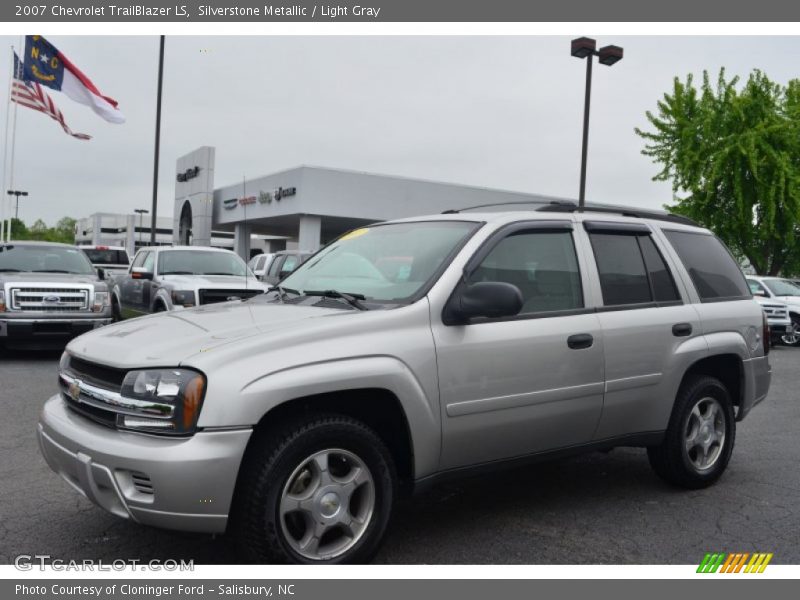 Silverstone Metallic / Light Gray 2007 Chevrolet TrailBlazer LS
