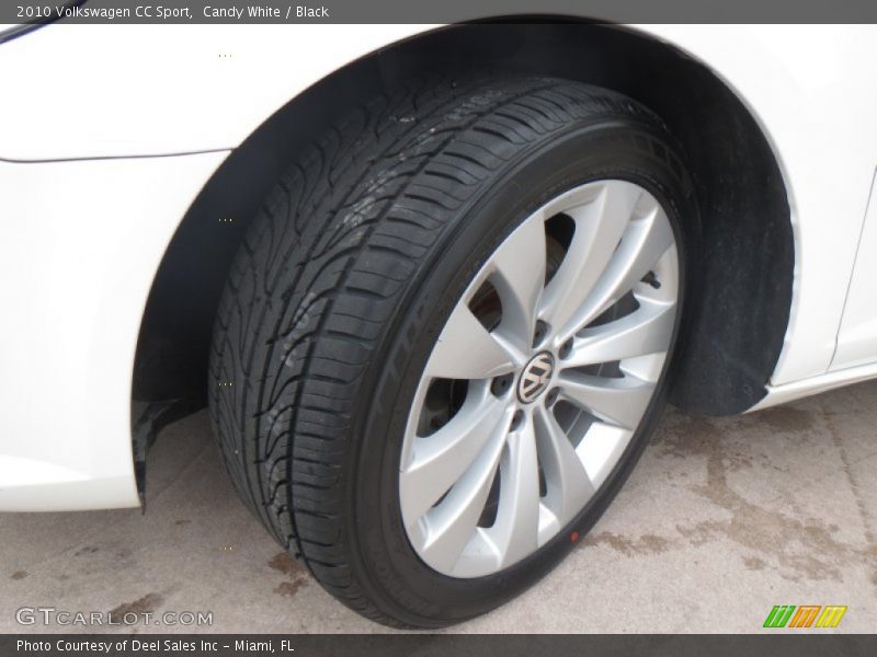 Candy White / Black 2010 Volkswagen CC Sport