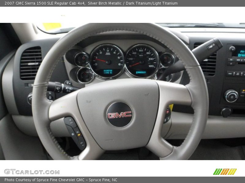 Silver Birch Metallic / Dark Titanium/Light Titanium 2007 GMC Sierra 1500 SLE Regular Cab 4x4