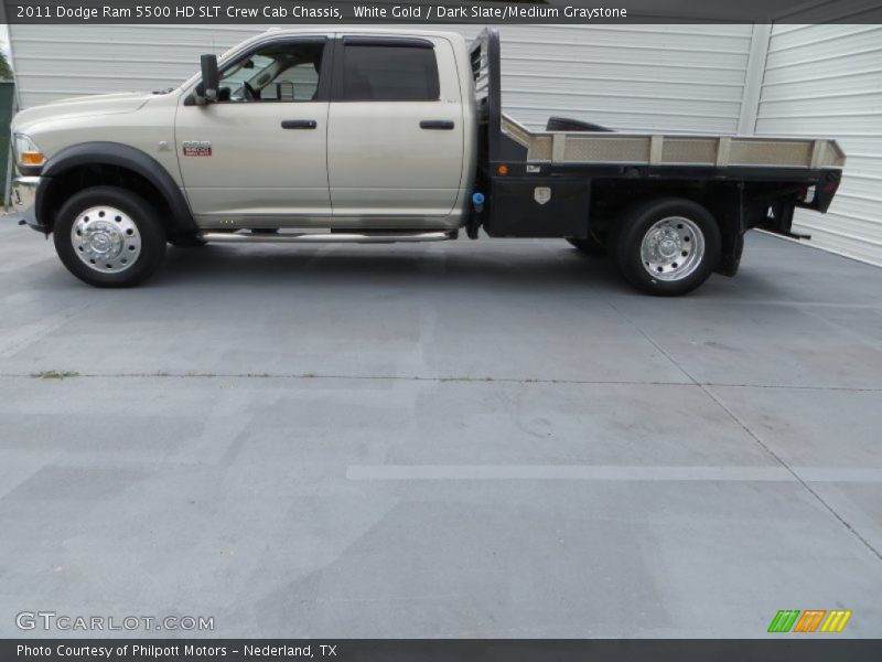 White Gold / Dark Slate/Medium Graystone 2011 Dodge Ram 5500 HD SLT Crew Cab Chassis