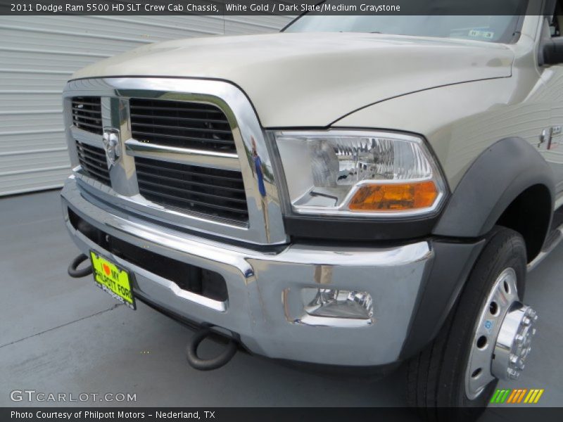 White Gold / Dark Slate/Medium Graystone 2011 Dodge Ram 5500 HD SLT Crew Cab Chassis