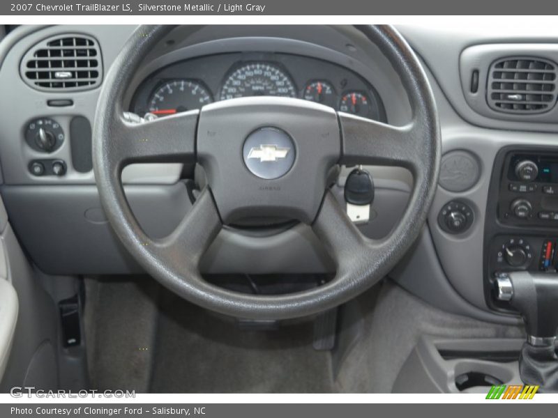 Silverstone Metallic / Light Gray 2007 Chevrolet TrailBlazer LS