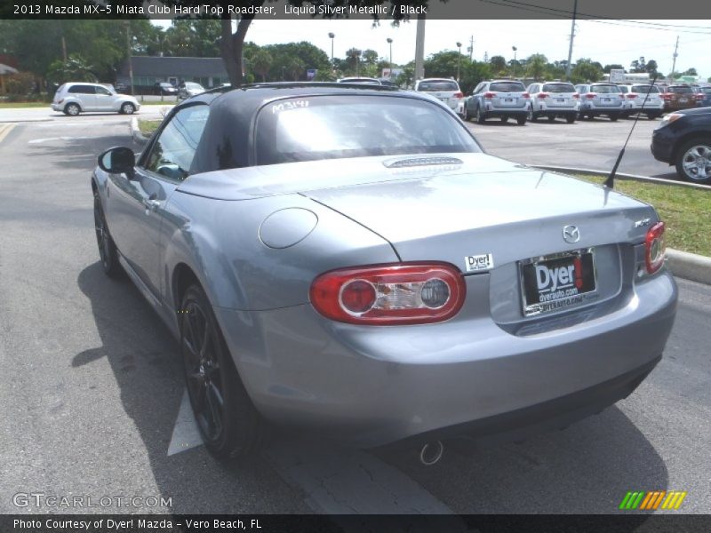 Liquid Silver Metallic / Black 2013 Mazda MX-5 Miata Club Hard Top Roadster