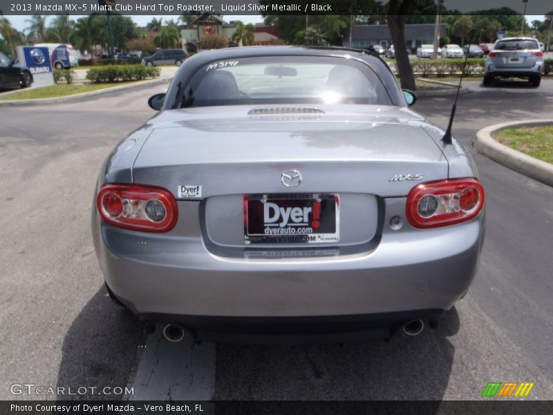 Liquid Silver Metallic / Black 2013 Mazda MX-5 Miata Club Hard Top Roadster