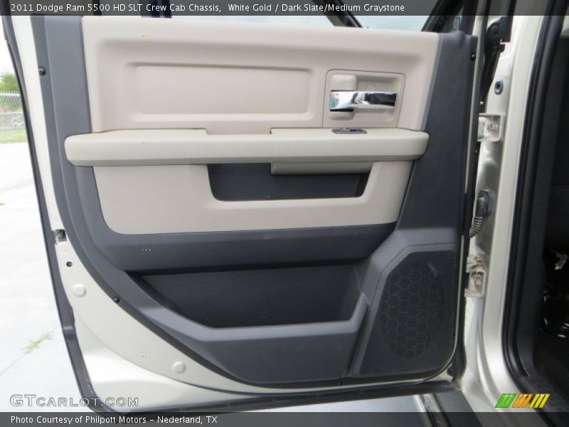 White Gold / Dark Slate/Medium Graystone 2011 Dodge Ram 5500 HD SLT Crew Cab Chassis