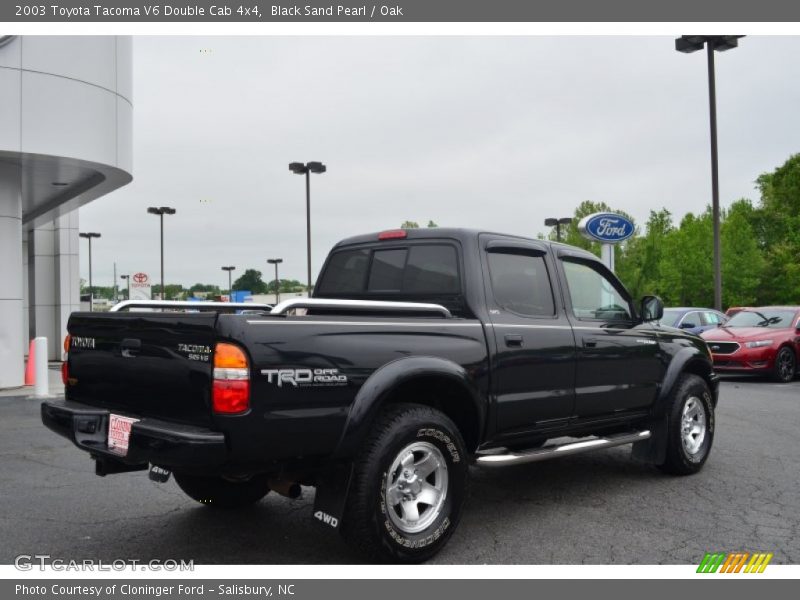 Black Sand Pearl / Oak 2003 Toyota Tacoma V6 Double Cab 4x4