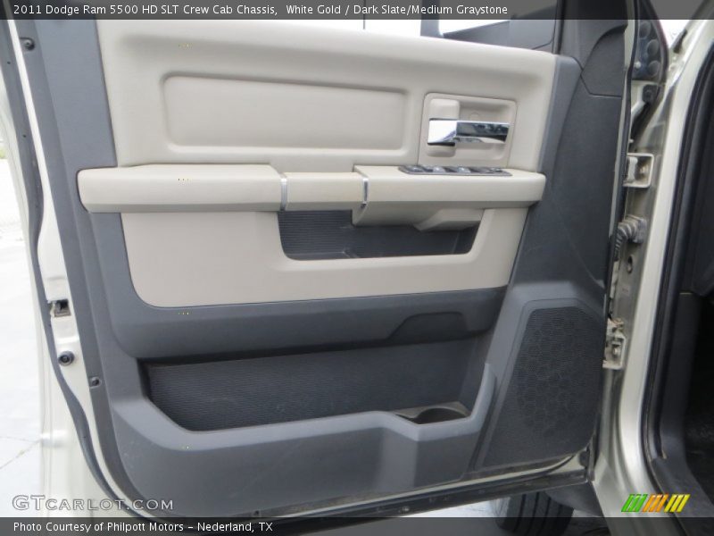 White Gold / Dark Slate/Medium Graystone 2011 Dodge Ram 5500 HD SLT Crew Cab Chassis