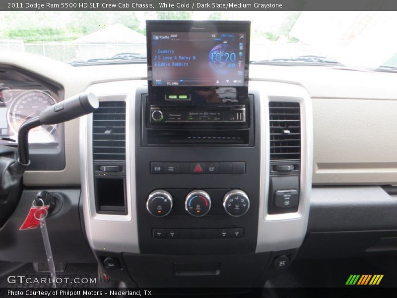 White Gold / Dark Slate/Medium Graystone 2011 Dodge Ram 5500 HD SLT Crew Cab Chassis