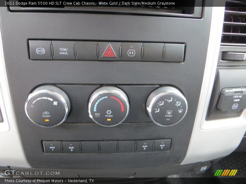 Controls of 2011 Ram 5500 HD SLT Crew Cab Chassis