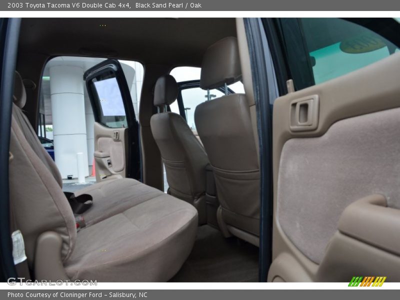 Black Sand Pearl / Oak 2003 Toyota Tacoma V6 Double Cab 4x4