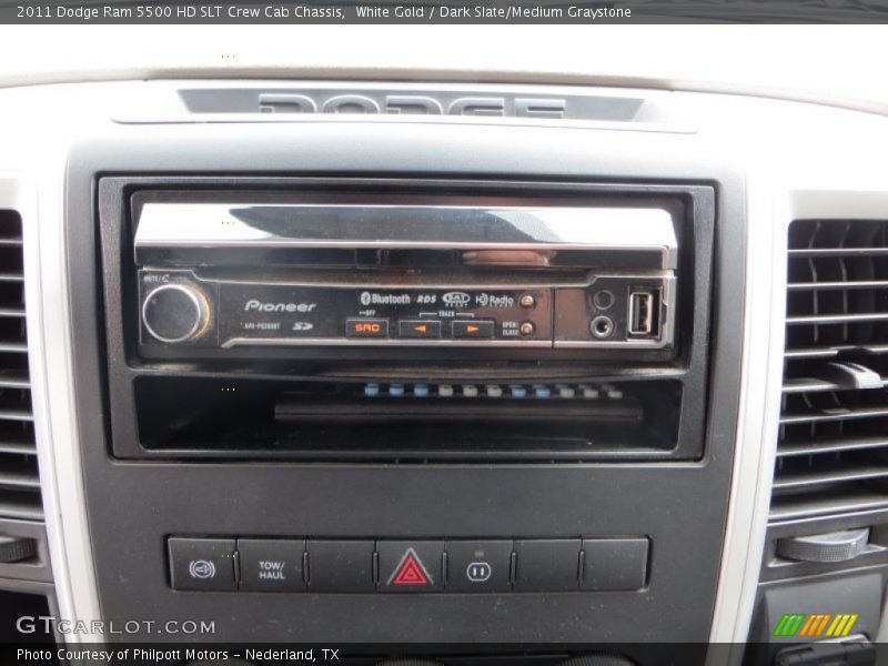 White Gold / Dark Slate/Medium Graystone 2011 Dodge Ram 5500 HD SLT Crew Cab Chassis