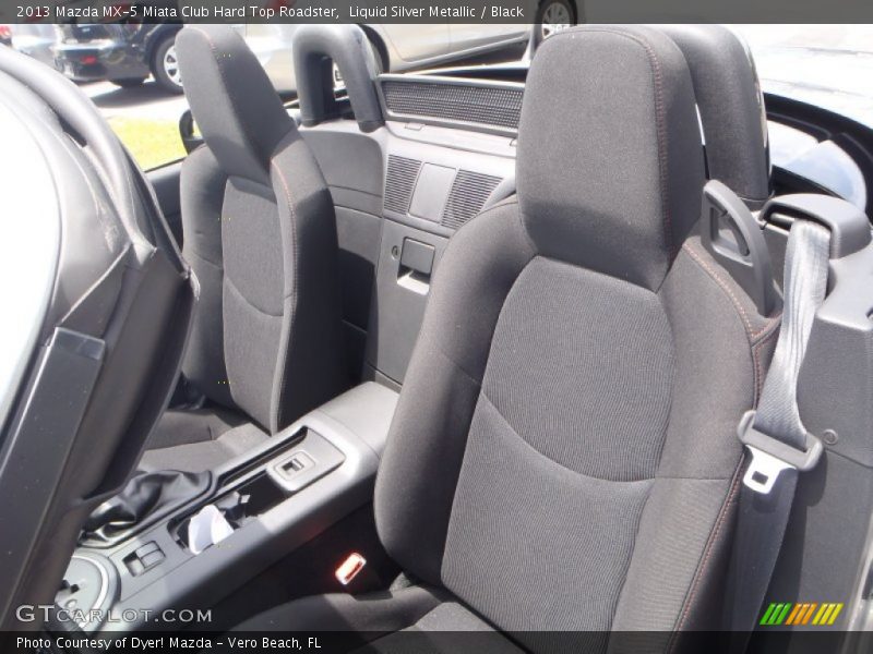 Liquid Silver Metallic / Black 2013 Mazda MX-5 Miata Club Hard Top Roadster