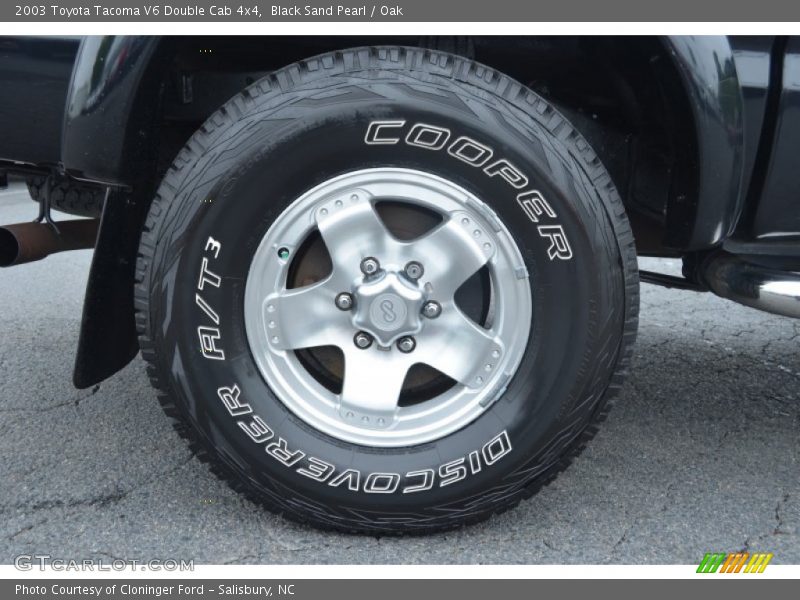 Black Sand Pearl / Oak 2003 Toyota Tacoma V6 Double Cab 4x4