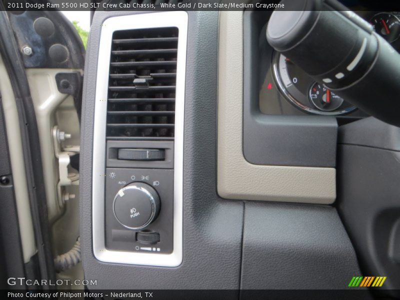 White Gold / Dark Slate/Medium Graystone 2011 Dodge Ram 5500 HD SLT Crew Cab Chassis
