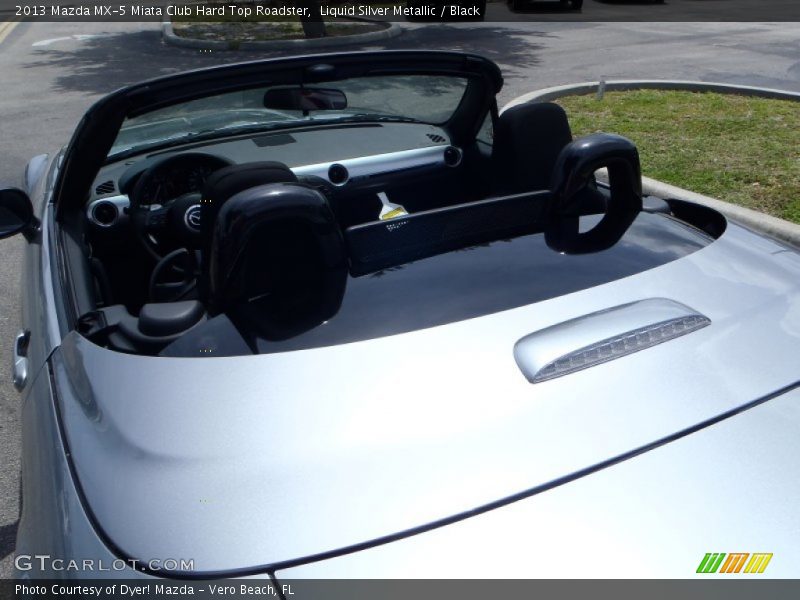 Liquid Silver Metallic / Black 2013 Mazda MX-5 Miata Club Hard Top Roadster
