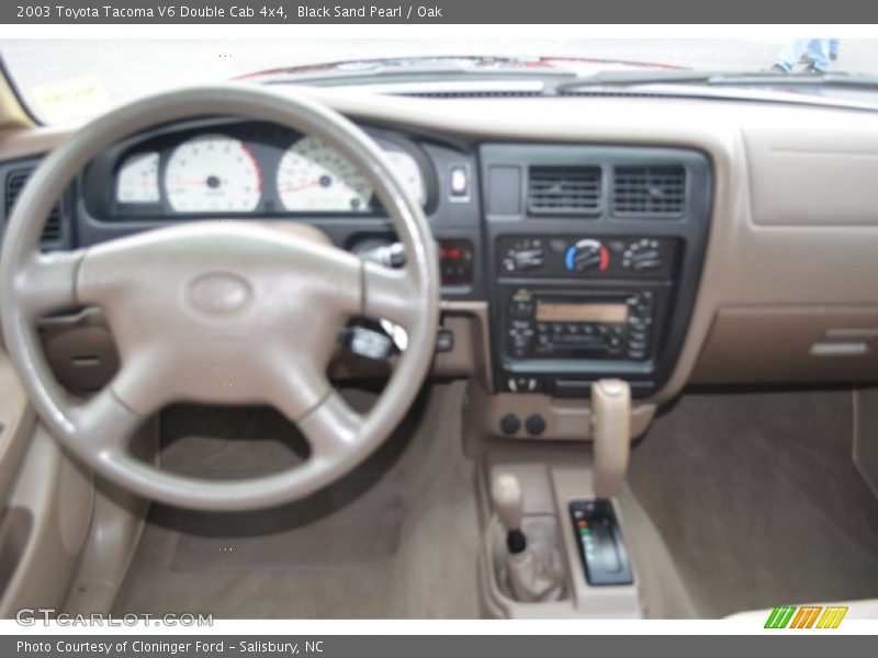 Black Sand Pearl / Oak 2003 Toyota Tacoma V6 Double Cab 4x4