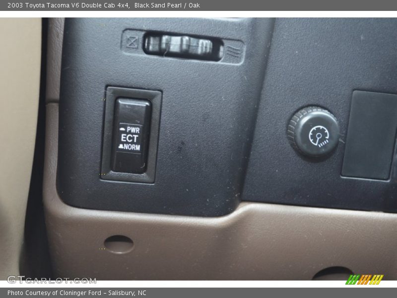 Black Sand Pearl / Oak 2003 Toyota Tacoma V6 Double Cab 4x4