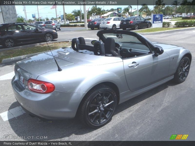 Liquid Silver Metallic / Black 2013 Mazda MX-5 Miata Club Hard Top Roadster
