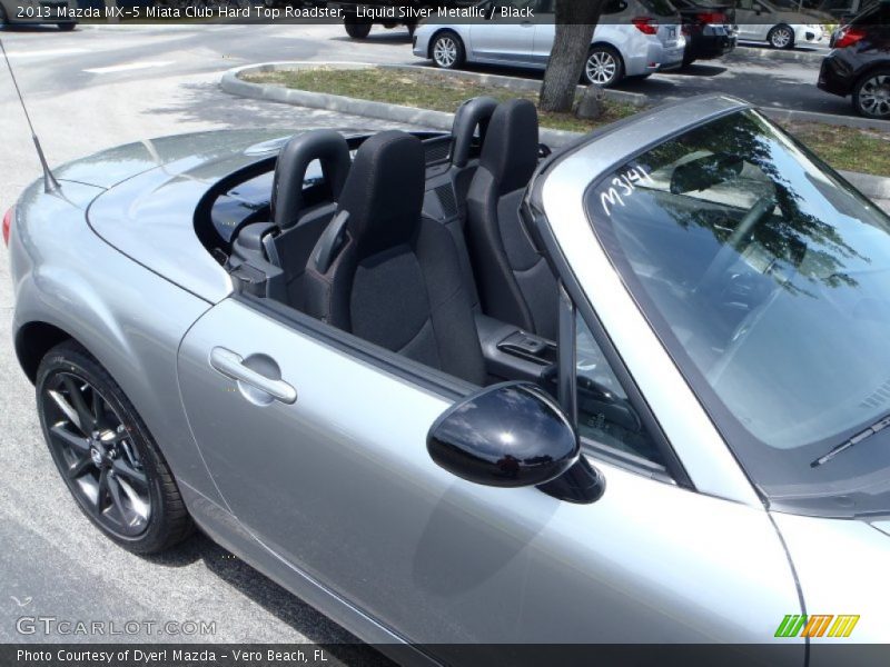 Liquid Silver Metallic / Black 2013 Mazda MX-5 Miata Club Hard Top Roadster