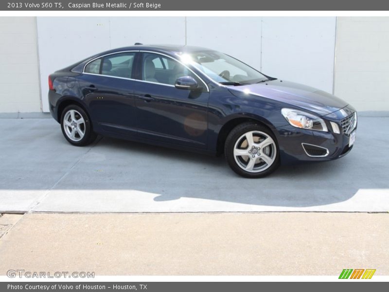 Caspian Blue Metallic / Soft Beige 2013 Volvo S60 T5