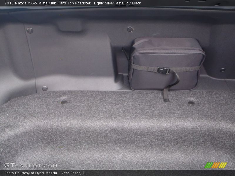 Liquid Silver Metallic / Black 2013 Mazda MX-5 Miata Club Hard Top Roadster