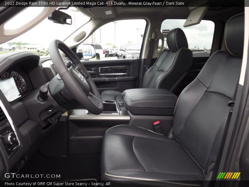  2012 Ram 3500 HD Laramie Limited Mega Cab 4x4 Dually Dark Slate Interior