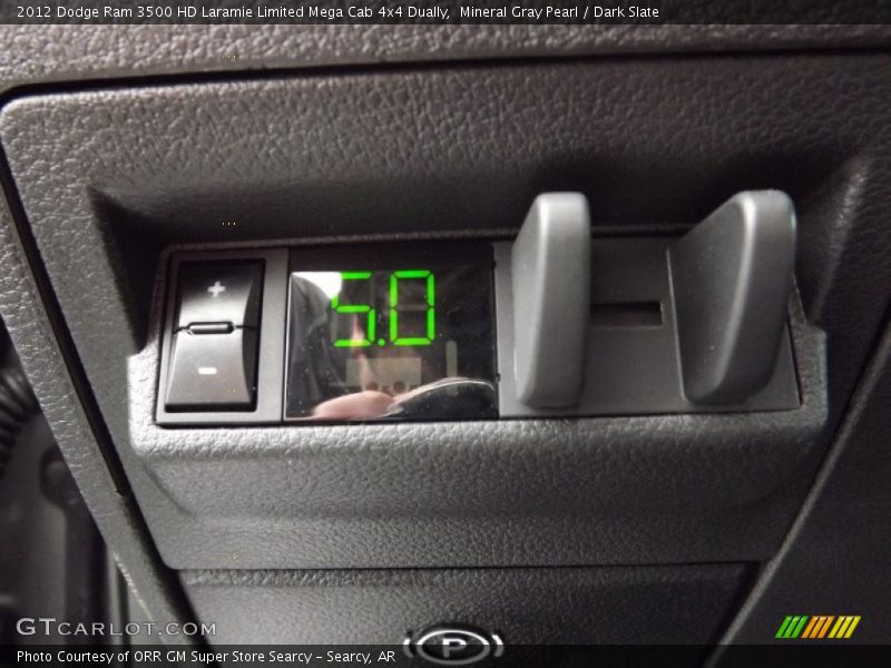 Mineral Gray Pearl / Dark Slate 2012 Dodge Ram 3500 HD Laramie Limited Mega Cab 4x4 Dually