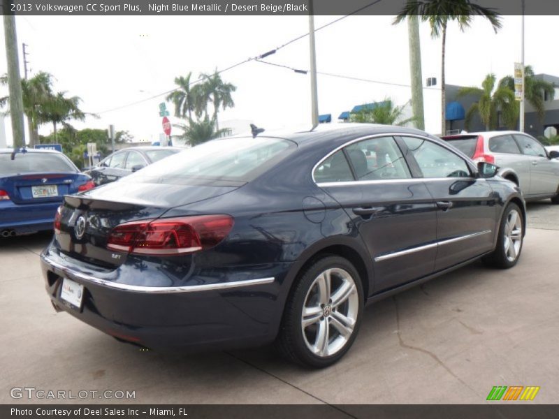 Night Blue Metallic / Desert Beige/Black 2013 Volkswagen CC Sport Plus