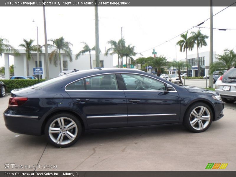 Night Blue Metallic / Desert Beige/Black 2013 Volkswagen CC Sport Plus