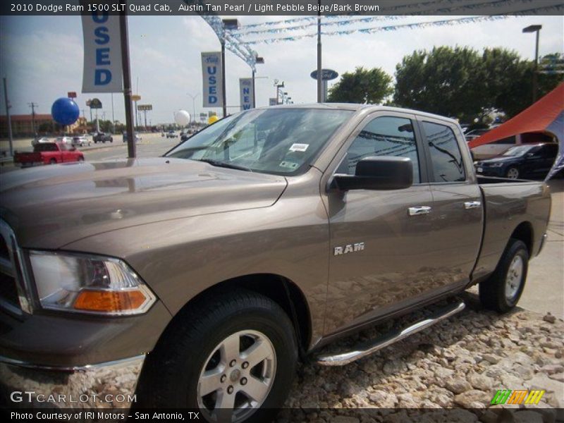 Austin Tan Pearl / Light Pebble Beige/Bark Brown 2010 Dodge Ram 1500 SLT Quad Cab