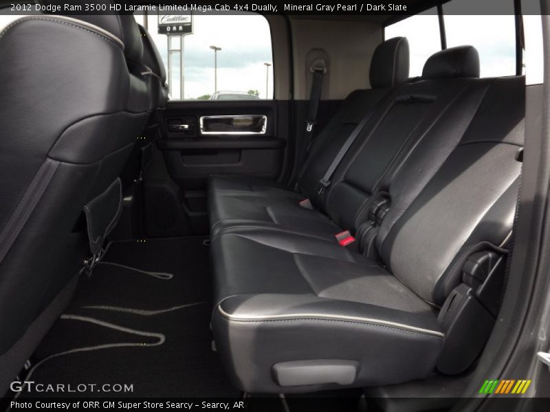 Rear Seat of 2012 Ram 3500 HD Laramie Limited Mega Cab 4x4 Dually
