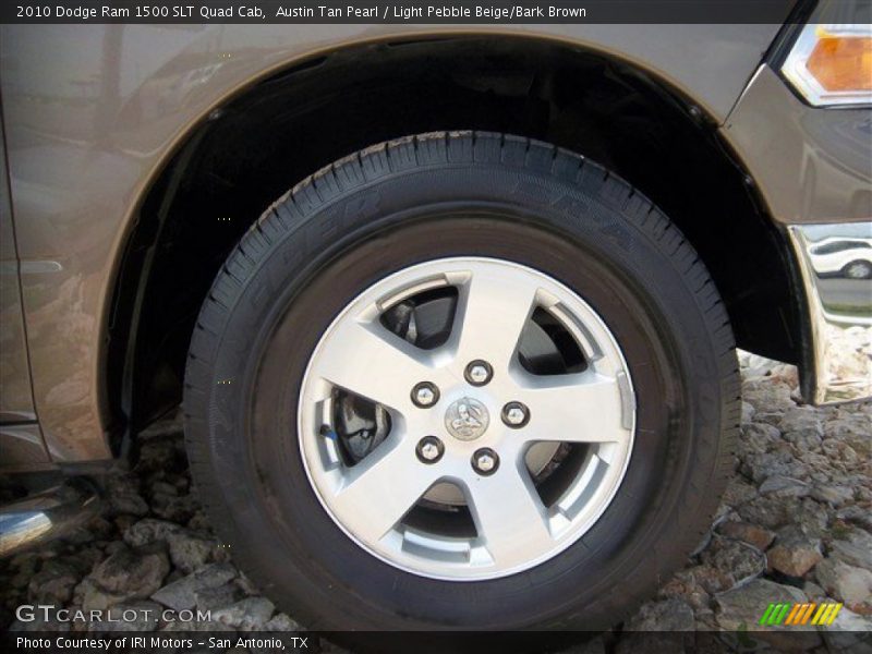 Austin Tan Pearl / Light Pebble Beige/Bark Brown 2010 Dodge Ram 1500 SLT Quad Cab