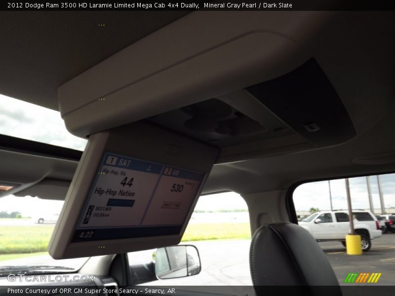 Mineral Gray Pearl / Dark Slate 2012 Dodge Ram 3500 HD Laramie Limited Mega Cab 4x4 Dually