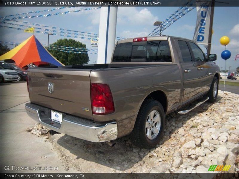 Austin Tan Pearl / Light Pebble Beige/Bark Brown 2010 Dodge Ram 1500 SLT Quad Cab